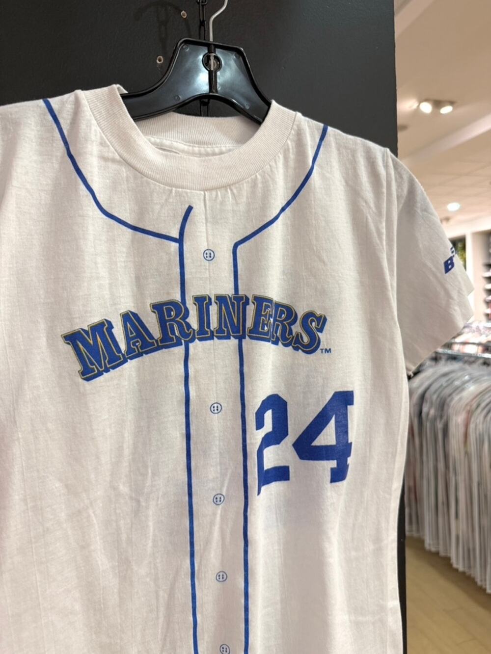 90s Ken Griffey Jr Seattle Mariners Vintage Boeing Promo Jersey Tee Shirt